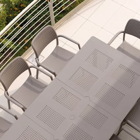 BORA ARMCHAIR záhradná stolička s podrúčkami tortora