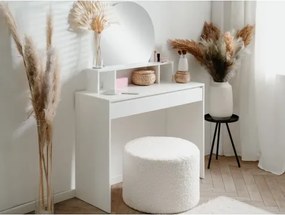 Toaletný stolík so zrkadlom Image, biely%