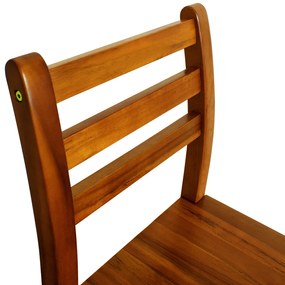 Casaria Barové stoličky OSLO s operadlami, 2ks, 40,5x36x110cm, prírodná hnedá