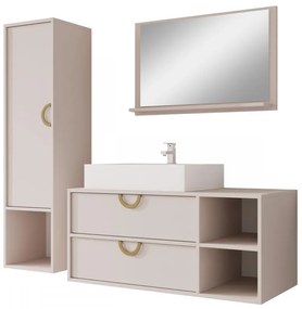 Kúpeľňový nábytok Gewiro, Farby: orech warmia, Sifón: so sifónom, Umývadlo: áno, Umývadlová batéria: nie