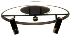 LED Stmievateľné stropné svietidlo LED/60W/230V 3000-6500K čierna +diaľkové ovládanie