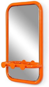 Oranžový kovový vešiakový panel Retro – Spinder Design