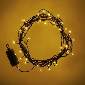 DECOLED Batériové LED osvetlenie, teplá biela, 10,2 m, IP44