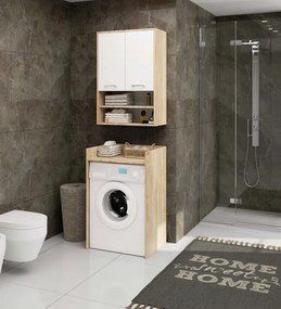 Kúpeľňová skrinka FIN H934 W64 2D 1P dub sonoma / biela