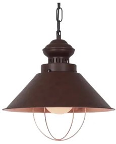 Industry copper závesna lampa s retiazkou Ø34*120
