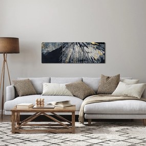 Obraz - Abstrakcia (s hodinami) (90x30 cm)