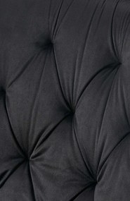 Jedálenská stolička Wallace - zamat - Čierna