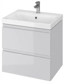 Cersanit Moduo, závesná umývadlová skrinka 60cm, šedá lesklá, S929-009