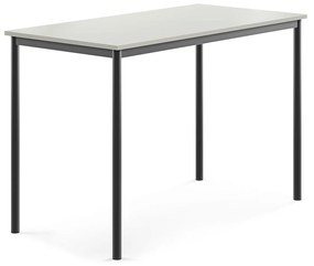 Stôl SONITUS, 1400x700x900 mm, HPL - šedá, antracit