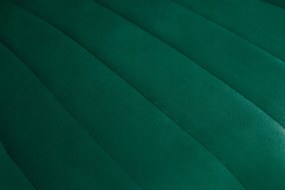Dekorstudio Zamatová jedálenská stolička VIVA - tmavo zelená