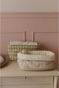 Svetlozelený látkový detský kôš na hračky 30x20x20 cm Swan Matcha – Lorena Canals