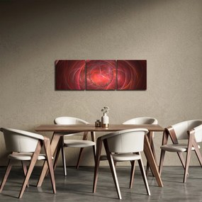 Moderný abstraktný obraz (s hodinami) (90x30 cm)
