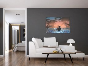 Obraz - Ilustrácia bojovníka (90x60 cm)
