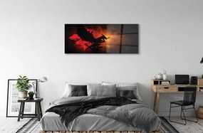 Obraz plexi Čierny drak mraky 120x60 cm