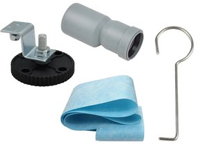 CERANO Cerano, Lineárny odtokový žľab Slim 100 cm s otočným sifónom o 360°, čierna, CER-CER-414914