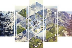 Obraz - Geometrický obrazec (150x105 cm)