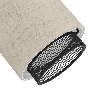 Eglo 43657 - Nástenné svietidlo ROSLEY 2xE14/40W/230V čierna/béžová