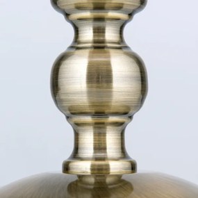 Orion LA 4-1085/1 - Stolná lampa TONIA 1xE27/60W/230V pr. 30 cm biela/bronz