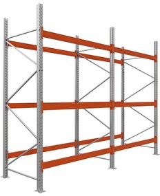 Základný paletový regál|2 moduly