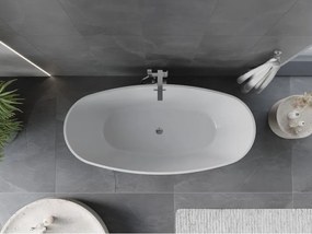 Mexen Olea, voľne stojaca vaňa 170 × 80 cm, biela lesklá, 52821708000-SS