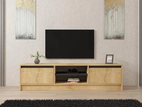 TV stolík/skrinka Bameki (dub zafírový + antracit) . Vlastná spoľahlivá doprava až k Vám domov. 1095442