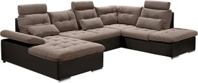 XXXLutz ROHOVÁ SEDAČKA, textil, kompozitné drevo, tmavohnedá, svetlohnedá MID.YOU - Sedačky - 002220017417