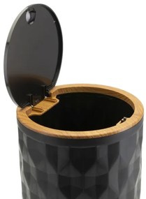 Kúpeľňový set REINA 5 ks čierna/hnedá