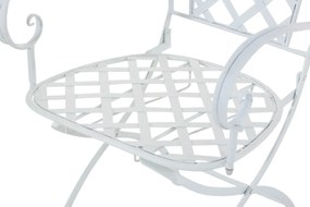 Kovová stolička Adara (SET 2 ks) - Biela