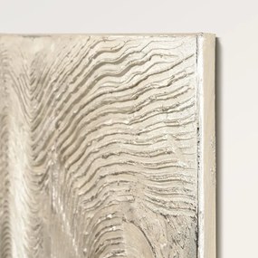 Ručne maľovaný obraz 88x118 cm Metallic Silver – Malerifabrikken