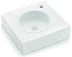 Bathco 0081 - Umývadlo na dosku GOTA 45x45 cm porcelán/biela