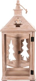 Set dvoch lampášov domček hnedý DA220 (2 ks)