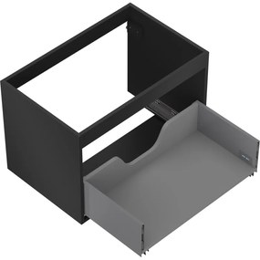 Mexen Box-A, závesná skrinka 70 cm, 1 zásuvka, čierna matná, 91AX0-0700-470-1-71