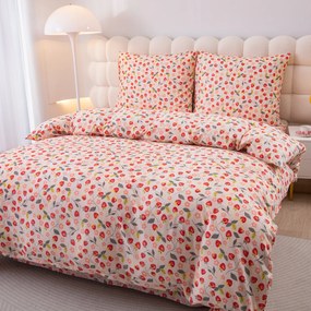 Obliečky z mikrovlákna STRAWBERRY ružové Rozmer obliečky: 70 x 90 cm | 140 x 200 cm