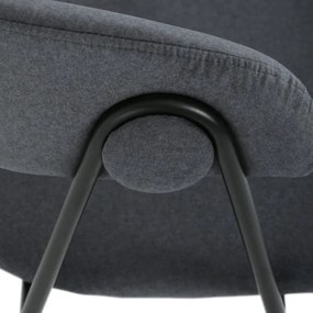 Jedálenská stolička zamatová, sivá DCL-X7130 GREY2