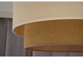 Duolla - Stropné svietidlo BOHO 1xE27/15W/230V pr. 45 cm béžová/hnedá