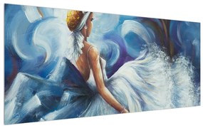 Obraz tanečnice v šatách (120x50 cm)
