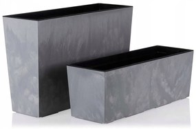 Truhlík Bouquet 56 cm šedý beton