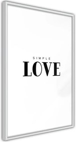 Plagát s jednoduchým nápisom - Simple Love