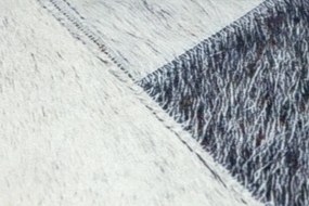 Koberec PATCHWORK 21723 sivý - imitácia kože krava, deski