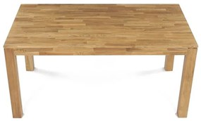 Autronic BONTEC Jedálenský stôl 160x90cm, masív, dub, DS-H160 DUB Farba: Prírodné