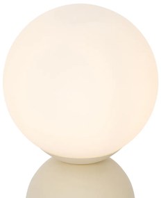 Stolná lampa Hotel Chic béžová s opálovým sklom - Pallon Trend