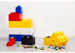 Žltý úložný box štvorec LEGO®