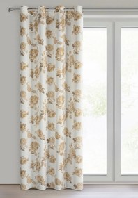 ZÁVES NA KRÚŽKOCH AVANI 140X250 CM KVETY