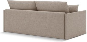 Svetlohnedá ženilková rozkladacia pohovka 209 cm Shannon – Cosmopolitan Design