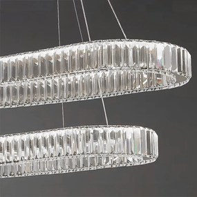 Toolight Toolight, LED stropné svietidlo 100x39 cm, 72W, APP1546-CP2, chrómová, OSW-05475