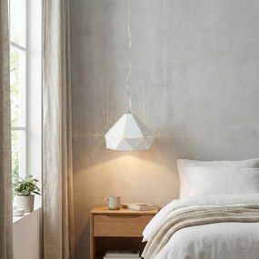 Toolight - Závesné kovové stropné svietidlo 1xE27 APP237-1CP, biela, OSW-05459