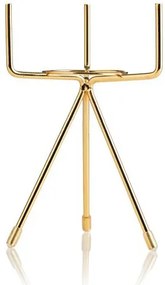 KERAMICKÝ KVETINÁČ SO STOJANOM SASHI 20X9,5 CM ZLATÁ