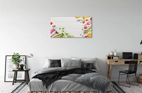 Obraz canvas Koktaily fliaš slamky špenát 120x60 cm