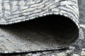 Koberec SOLE D3842 Heksagony - ploské tkanie sivý / béžový