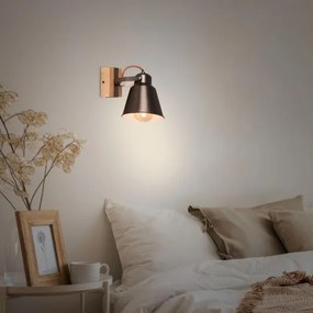 Briloner 2406-014 - Nástenné bodové svietidlo RETRO 1xE27/40W/230V hnedá